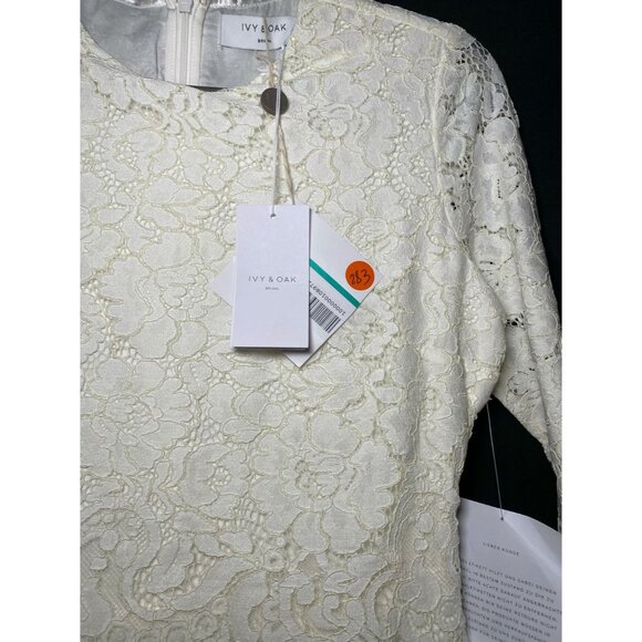 IVY & OAK Snow White Lace & Chiffon Gown Womens Dress L‎ NWT - Picture 4 of 4